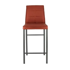 Europea Atlanta Tabouret snack italien en synthétique avec pieds en métal* Tabouret Snack (assise +/- 65 Cm)|Tabouret De Bar (assise +/- 80 Cm)
