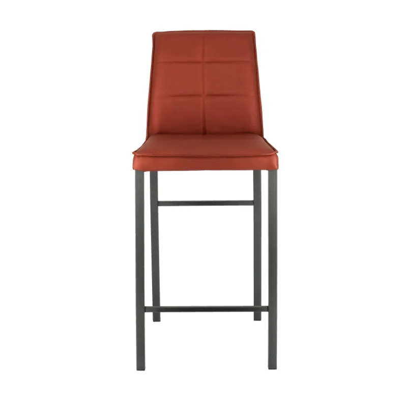 Europea Atlanta Tabouret snack italien en synthétique avec pieds en métal* Tabouret Snack (assise +/- 65 Cm)|Tabouret De Bar (assise +/- 80 Cm)