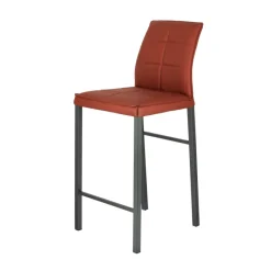 Europea Atlanta Tabouret snack italien en synthétique avec pieds en métal* Tabouret Snack (assise +/- 65 Cm)|Tabouret De Bar (assise +/- 80 Cm)