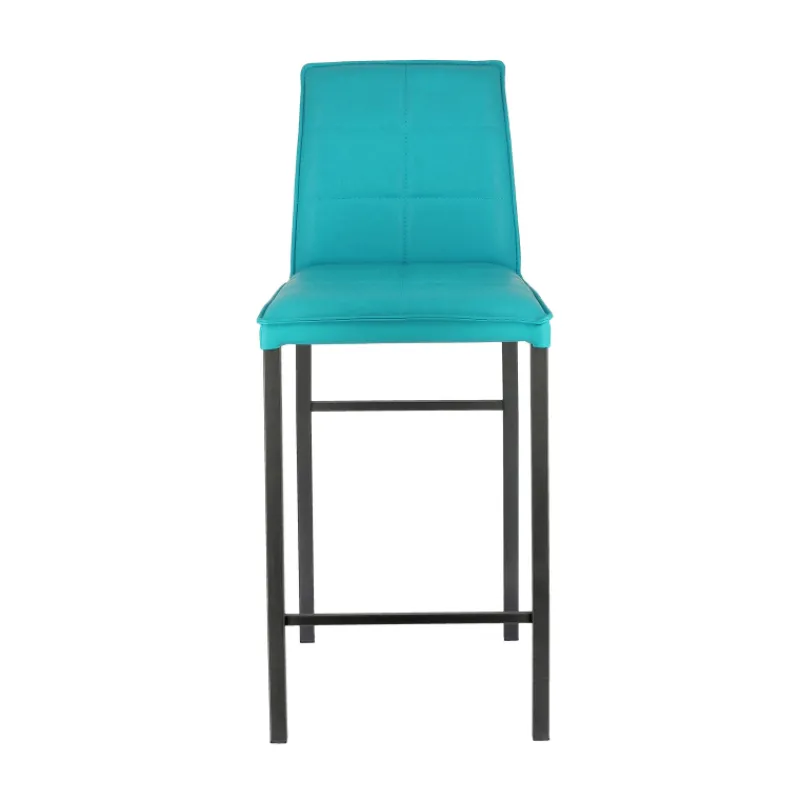 Europea Atlanta Tabouret snack italien en synthétique avec pieds en métal* Tabouret Snack (assise +/- 65 Cm)|Tabouret De Bar (assise +/- 80 Cm)
