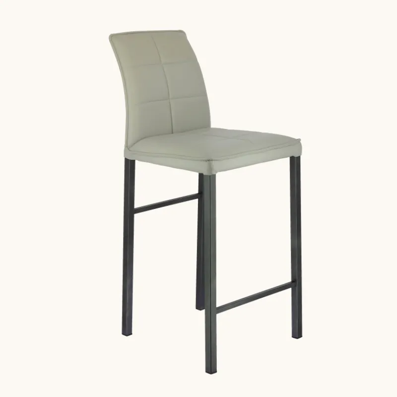 Europea Atlanta Tabouret snack italien en synthétique avec pieds en métal* Tabouret Snack (assise +/- 65 Cm)|Tabouret De Bar (assise +/- 80 Cm)