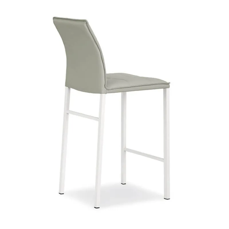 Europea Atlanta Tabouret snack italien en synthétique avec pieds en métal* Tabouret Snack (assise +/- 65 Cm)|Tabouret De Bar (assise +/- 80 Cm)