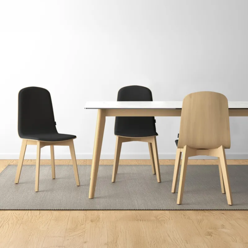 Cancio Atlas Table scandinave en céramique avec pieds bois* Table De Salle à Manger