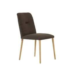 Mobitec Aura ® Chaise style cocooning en tissu et pieds bois* Chaise Salon|Chaise De Salle à Manger