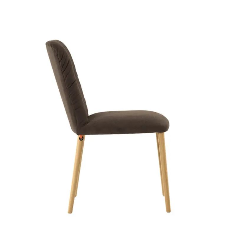 Mobitec Aura ® Chaise style cocooning en tissu et pieds bois* Chaise Salon|Chaise De Salle à Manger