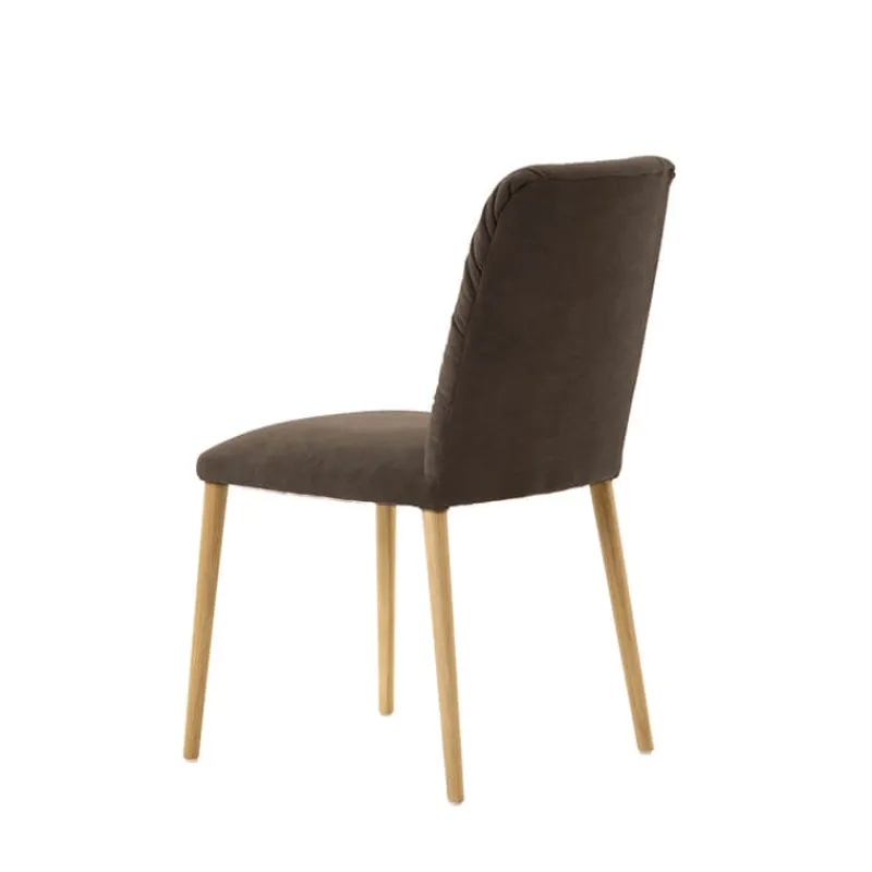Mobitec Aura ® Chaise style cocooning en tissu et pieds bois* Chaise Salon|Chaise De Salle à Manger
