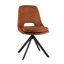 AzaléeChaise moderne en tissu rembourrée pieds en métal* Chaise De Salle à Manger|Chaise Salon