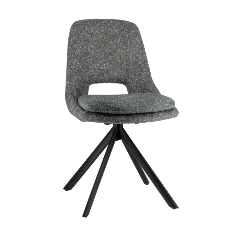 AzaléeChaise moderne en tissu rembourrée pieds en métal* Chaise De Salle à Manger|Chaise Salon