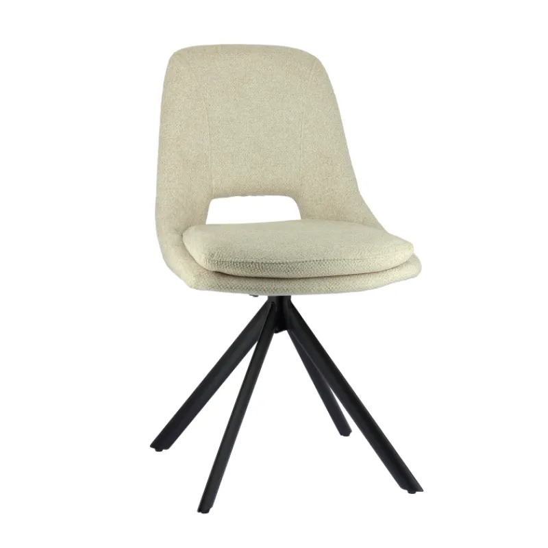 AzaléeChaise moderne en tissu rembourrée pieds en métal* Chaise De Salle à Manger|Chaise Salon