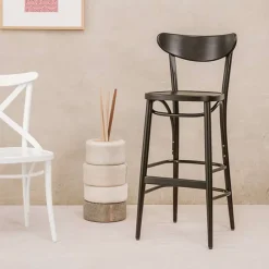 Ton Banana ® Tabouret de bar bistrot en bois* Tabouret De Bar (assise +/- 80 Cm)