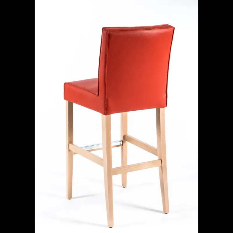 Sessio BarCarpe 2 Tabouret de bar matelassé en synthétique et bois* Tabouret De Bar (assise +/- 80 Cm)