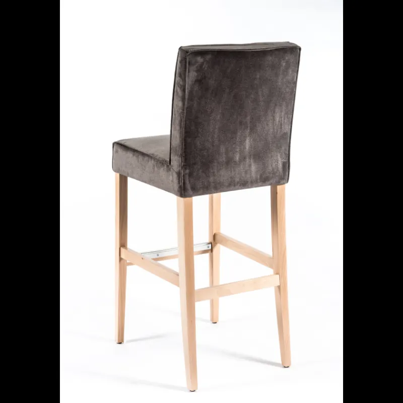 Sessio BarCarpe Tabouret de bar en tissu et bois* Tabouret De Bar (assise +/- 80 Cm)