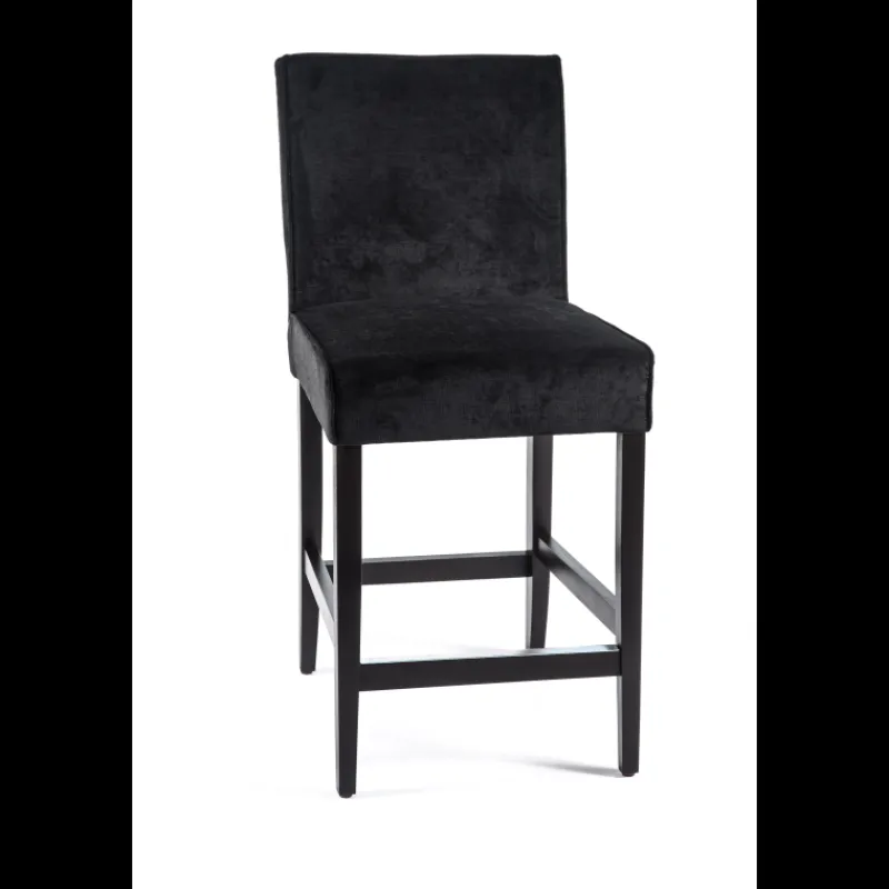 Sessio BarCarpe Tabouret snack en tissu et bois* Tabouret Snack (assise +/- 65 Cm)|Tabouret De Bar (assise +/- 80 Cm)