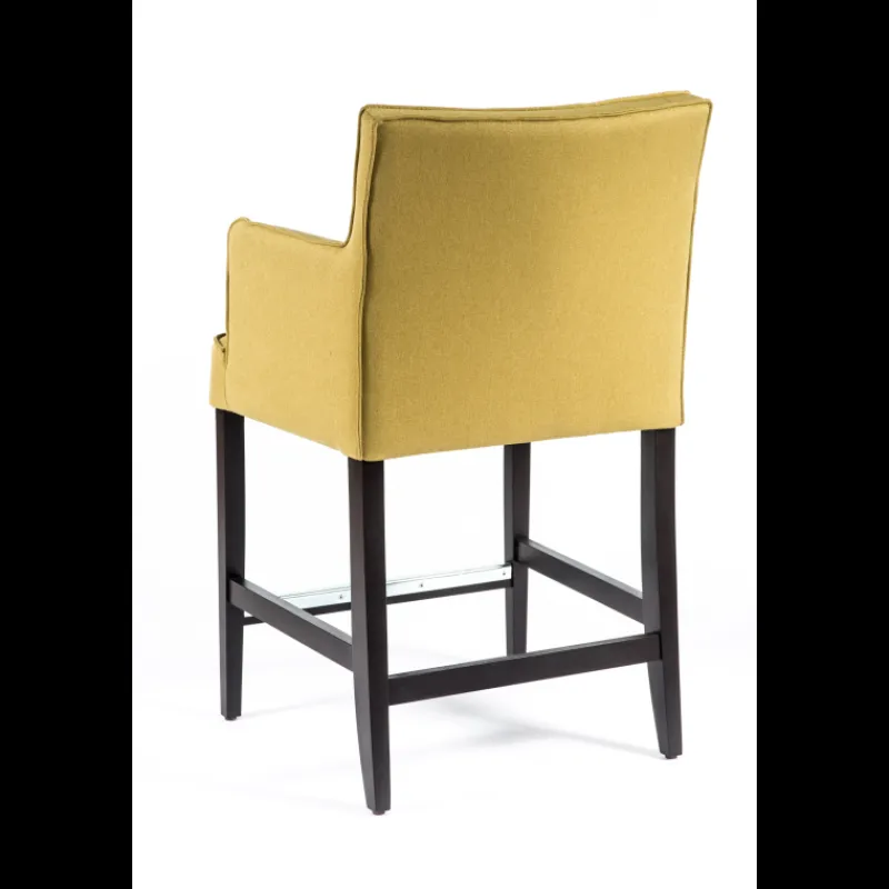Sessio BarDiem 2 Tabouret snack en tissu matelassé avec accoudoirs* Tabouret Snack (assise +/- 65 Cm)|Tabouret De Bar (assise +/- 80 Cm)