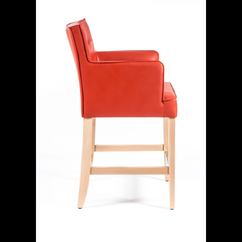 Sessio BarDiem 2 Tabouret snack matelassé avec accoudoirs* Tabouret Snack (assise +/- 65 Cm)|Tabouret De Bar (assise +/- 80 Cm)