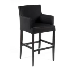 Sessio BarDiem Tabouret bar contemporain en tissu et bois* Tabouret De Bar (assise +/- 80 Cm)