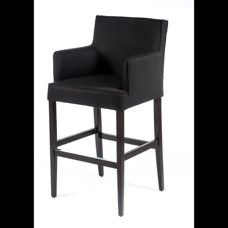 Sessio BarDiem Tabouret bar contemporain en tissu et bois* Tabouret De Bar (assise +/- 80 Cm)