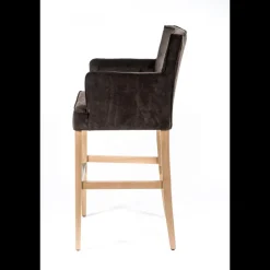 Sessio BarDiem Tabouret bar contemporain en tissu et bois* Tabouret De Bar (assise +/- 80 Cm)