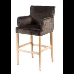 Sessio BarDiem Tabouret bar contemporain en tissu et bois* Tabouret De Bar (assise +/- 80 Cm)