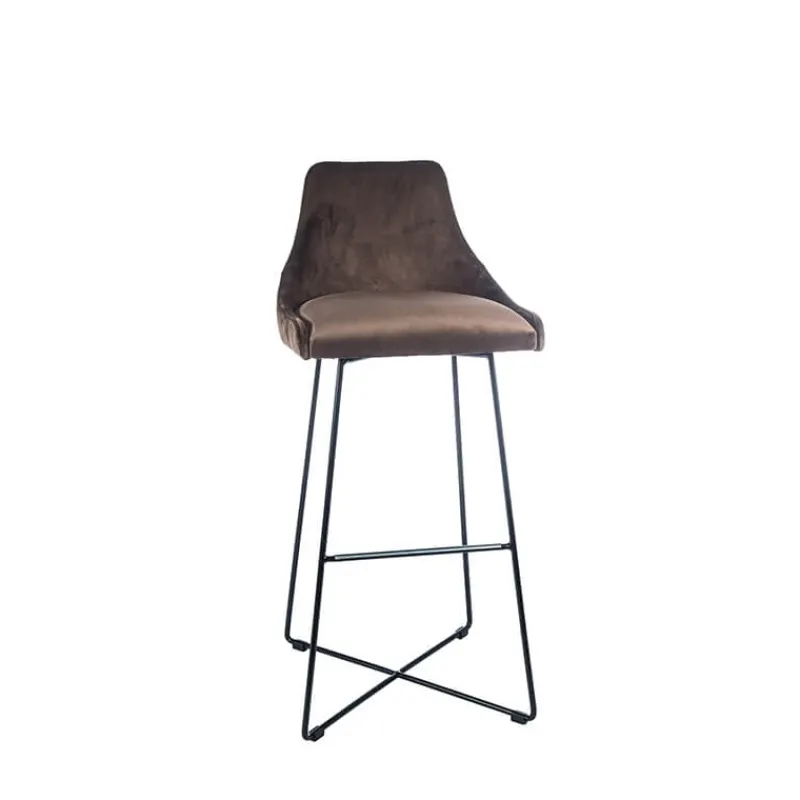 Sessio BarLars line Tabouret de bar en métal et tissu* Tabouret De Bar (assise +/- 80 Cm)