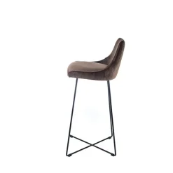Sessio BarLars line Tabouret de bar en métal et tissu* Tabouret De Bar (assise +/- 80 Cm)