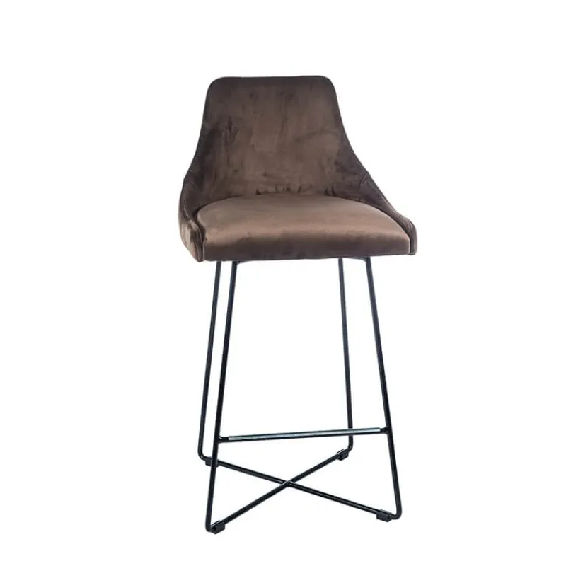 Sessio BarLars line Tabouret snack moderne en métal et tissu* Tabouret Snack (assise +/- 65 Cm)