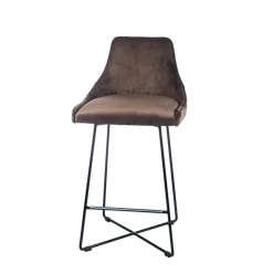 Sessio BarLars line Tabouret snack moderne en métal et tissu* Tabouret Snack (assise +/- 65 Cm)