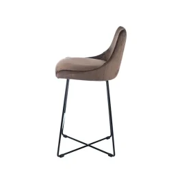 Sessio BarLars line Tabouret snack moderne en métal et tissu* Tabouret Snack (assise +/- 65 Cm)