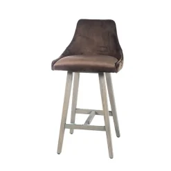 Sessio BarLars line Tabouret snack moderne coque tissu dos matelassé* Tabouret Snack (assise +/- 65 Cm)|Tabouret De Bar (assise +/- 80 Cm)