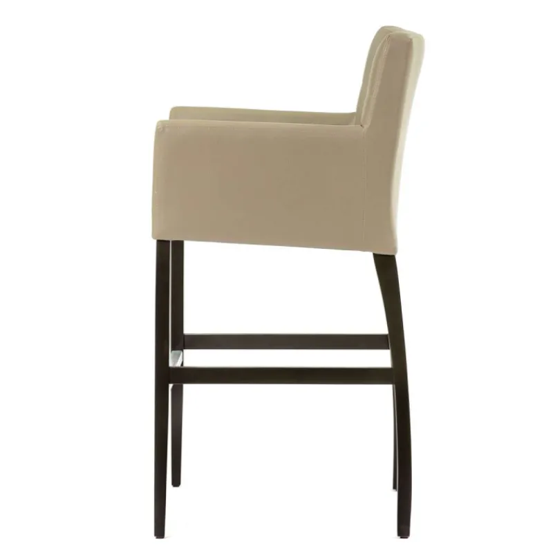 Sessio BarMatiz Tabouret de bar avec dossier matelassé et accoudoirs* Tabouret De Bar (assise +/- 80 Cm)
