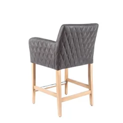 Sessio BarMoritz diamant Tabouret snack avec accoudoirs matelassé sur le dossier* Tabouret Snack (assise +/- 65 Cm)|Tabouret De Bar (assise +/- 80 Cm)