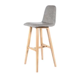 Sessio BarPandora diamant Tabouret de bar scandinave avec pieds en bois* Tabouret De Bar (assise +/- 80 Cm)