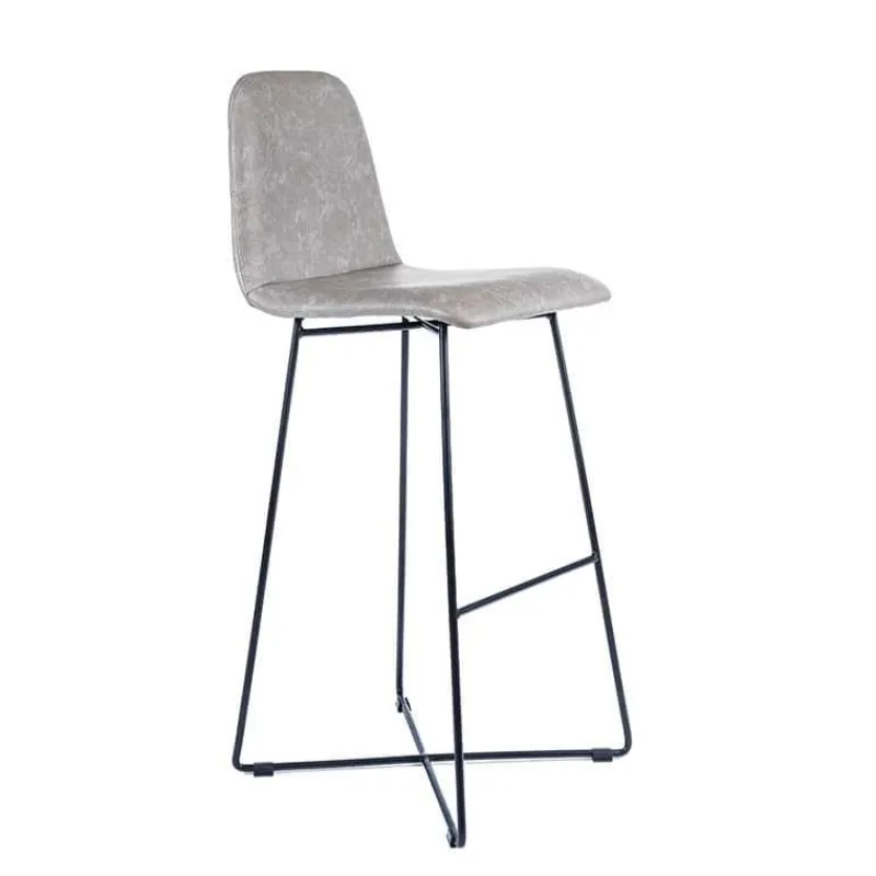 Sessio BarPandora diamant Tabouret de bar design scandinave avec pieds filaires noirs* Tabouret De Bar (assise +/- 80 Cm)