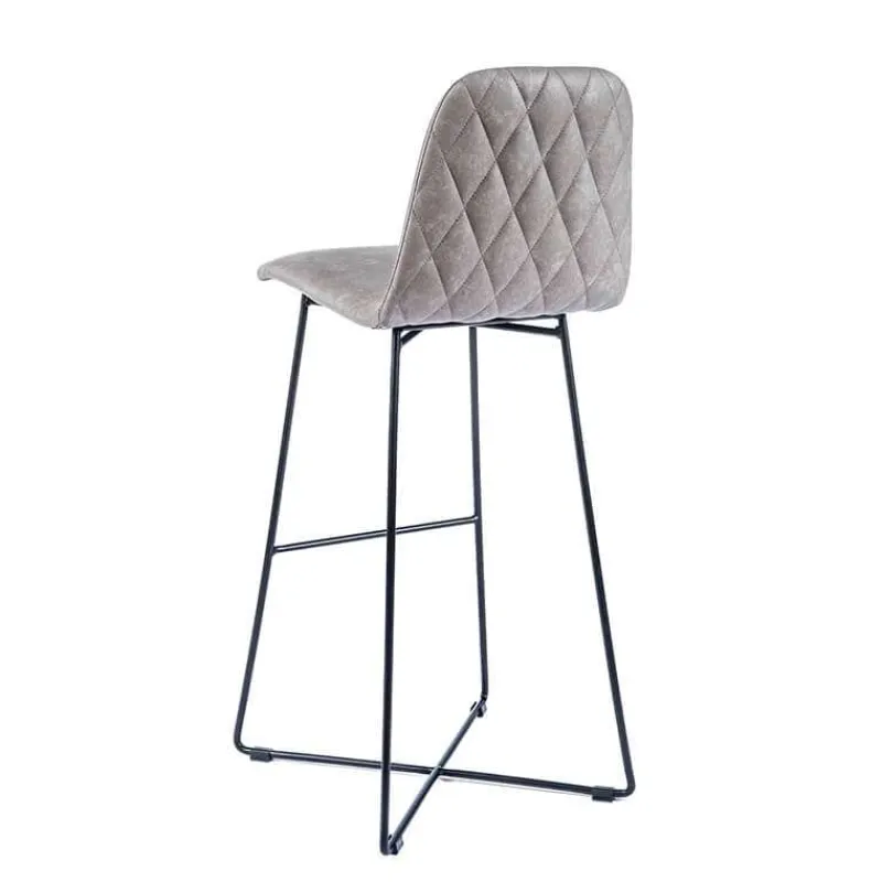 Sessio BarPandora diamant Tabouret de bar design scandinave avec pieds filaires noirs* Tabouret De Bar (assise +/- 80 Cm)