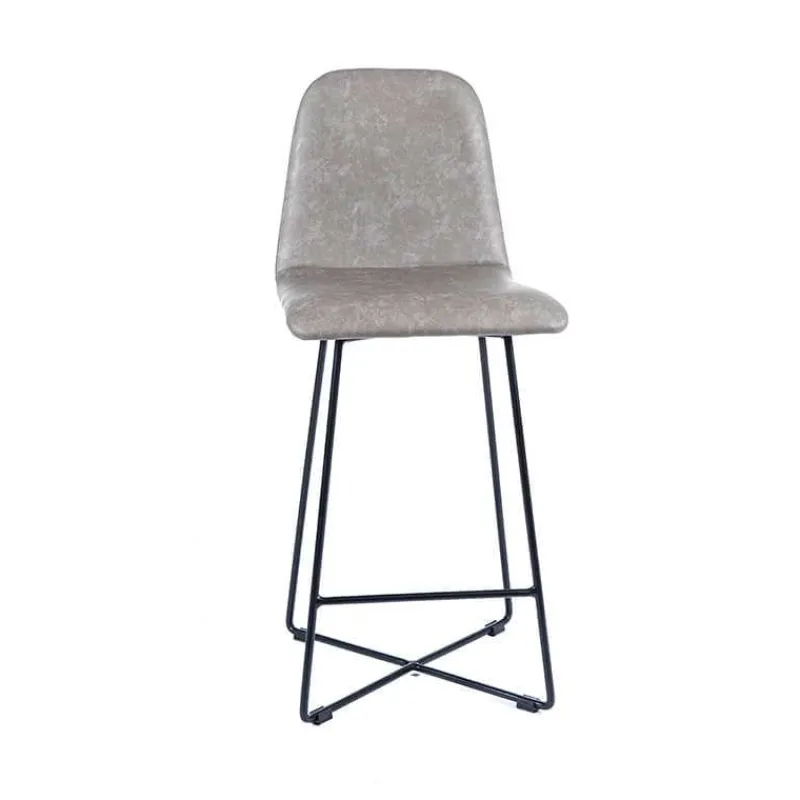 Sessio BarPandora diamant Tabouret snack design rembourré avec pieds filaires en métal noir* Tabouret Snack (assise +/- 65 Cm)|Tabouret De Bar (assise +/- 80 Cm)