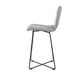 Sessio BarPandora diamant Tabouret snack design rembourré avec pieds filaires en métal noir* Tabouret Snack (assise +/- 65 Cm)|Tabouret De Bar (assise +/- 80 Cm)