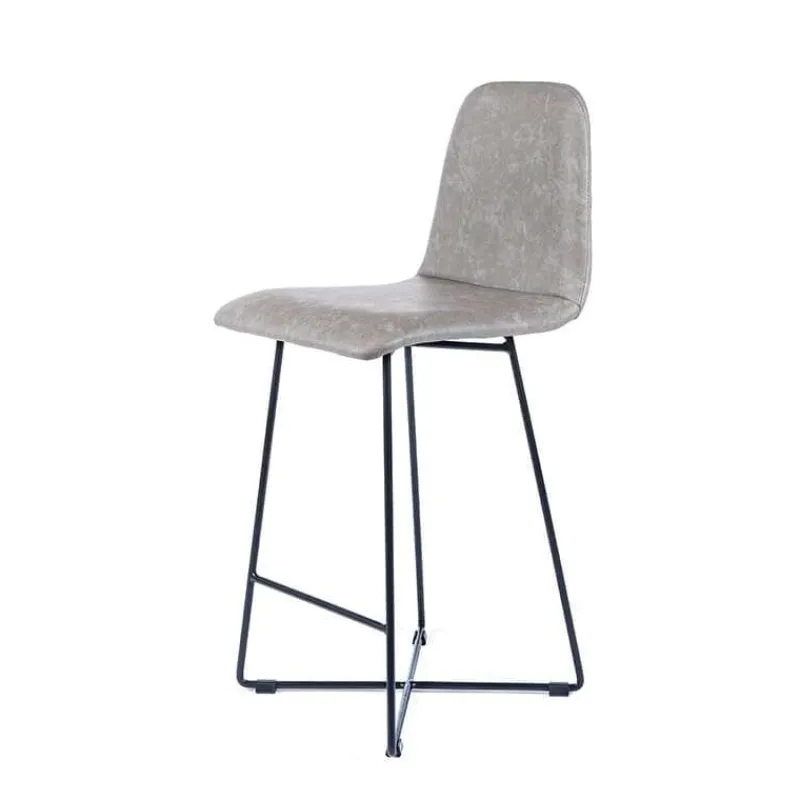 Sessio BarPandora diamant Tabouret snack design rembourré avec pieds filaires en métal noir* Tabouret Snack (assise +/- 65 Cm)|Tabouret De Bar (assise +/- 80 Cm)