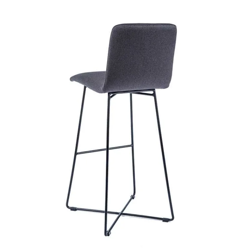 Sessio BarPlaza Tabouret de bar scandinave en tissu avec pieds filaires en métal* Tabouret De Bar (assise +/- 80 Cm)