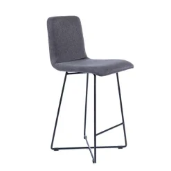Sessio BarPlaza Tabouret hauteur 65 cm scandinave en tissu avec pieds filaires en métal* Tabouret Snack (assise +/- 65 Cm)|Tabouret De Bar (assise +/- 80 Cm)