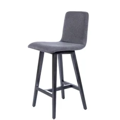 Sessio BarPlaza Tabouret snack style scandinave en tissu et pieds bois* Tabouret Snack (assise +/- 65 Cm)|Tabouret De Bar (assise +/- 80 Cm)