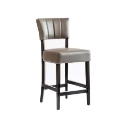 Sessio BarSteffi 2 Tabouret snack matelassé en bois et synthétique* Tabouret Snack (assise +/- 65 Cm)|Tabouret De Bar (assise +/- 80 Cm)