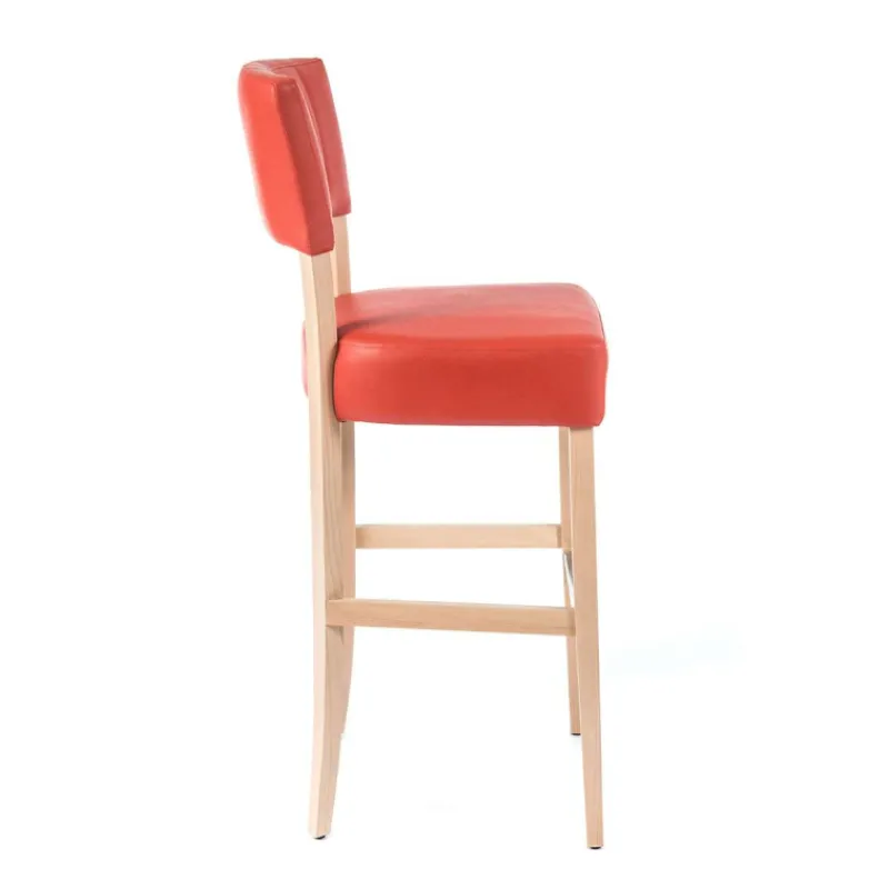 Sessio BarSteffi 2 Tabouret snack matelassé en bois et synthétique* Tabouret Snack (assise +/- 65 Cm)|Tabouret De Bar (assise +/- 80 Cm)