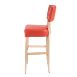 Sessio BarSteffi 2 Tabouret snack matelassé en bois et synthétique* Tabouret Snack (assise +/- 65 Cm)|Tabouret De Bar (assise +/- 80 Cm)