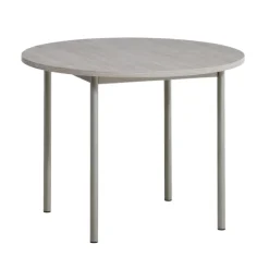 Perfecta Basic Table de cuisine ronde en stratifié avec pieds en métal* Table De Cuisine