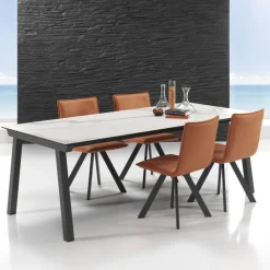 Mobliberica Benidorm Moblibérica® Table moderne extensible en céramique* Table De Salle à Manger