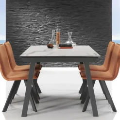 Mobliberica Benidorm Moblibérica® Table moderne extensible en céramique* Table De Salle à Manger