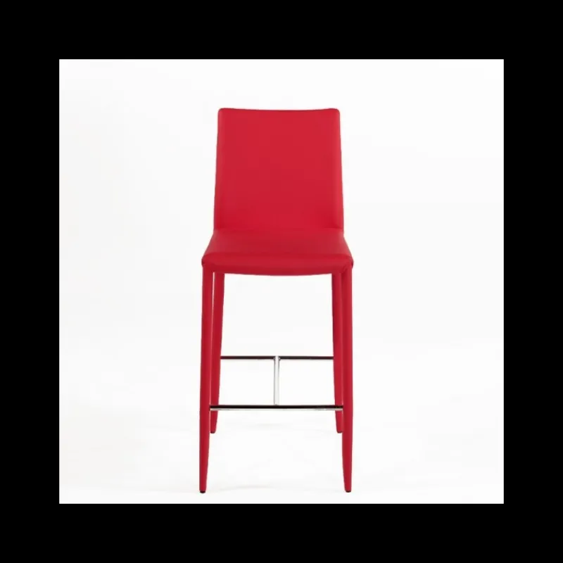 Airnova Beo Tabouret contemporain italien en cuir* Tabouret Snack (assise +/- 65 Cm)|Tabouret De Bar (assise +/- 80 Cm)