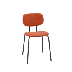 Perfecta Bistro Chaise de séjour inspiration rétro en tissu avec pieds en métal* Chaise De Salle à Manger