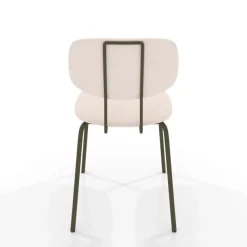 Perfecta Bistro Chaise inspiration vintage en simili avec pieds en métal* Chaise De Cuisine|Chaise De Salle à Manger