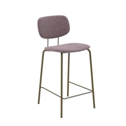 Perfecta Bistro Tabouret snack rétro en tissu et pieds en métal* Tabouret Snack (assise +/- 65 Cm)